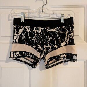 Threads 4 Thought Kari Shorts XS Lightning Black White Marble Print